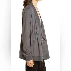 All Saints Gray Draped Cardigan